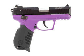 Ruger SR22 22lr pistol features a purple frame